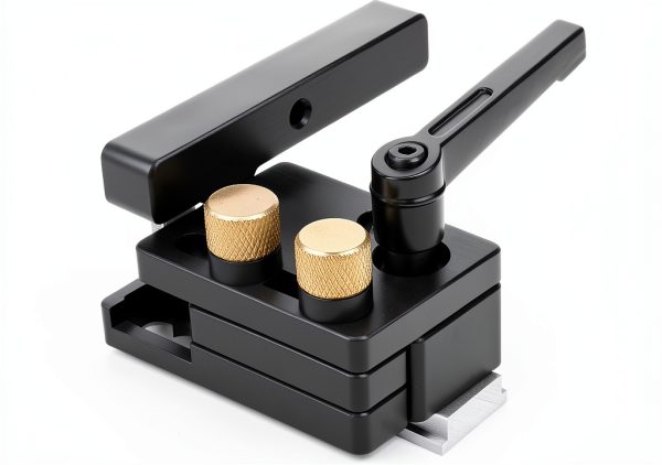 Tyenaza 2PCS Slot Track Stopper, Left Right Miter Track Stop Woodworking Positioning Limiter Slot Track Stopper-7