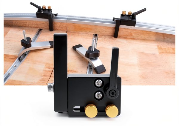 Tyenaza 2PCS Slot Track Stopper, Left Right Miter Track Stop Woodworking Positioning Limiter Slot Track Stopper-4